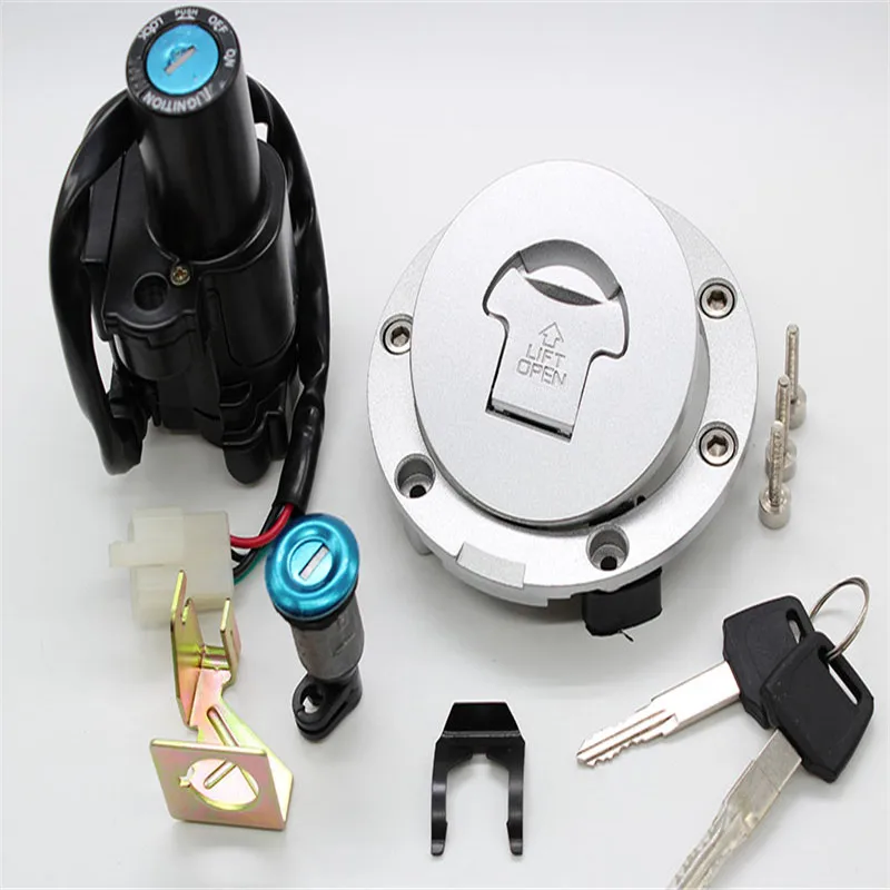 Best price FXCNC motorcycle fuel gas cover lock key set CNC ignition switch lock set