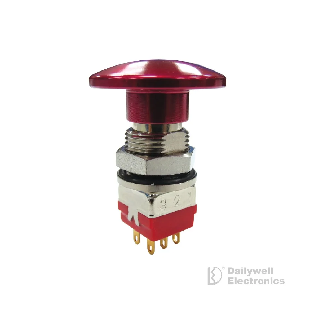 good quality mushroom head push-pull button switches