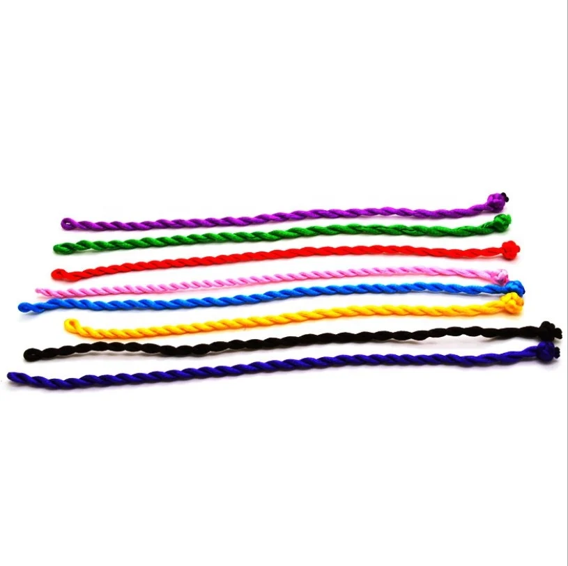 China factory colored braided rope adjustable bracelet