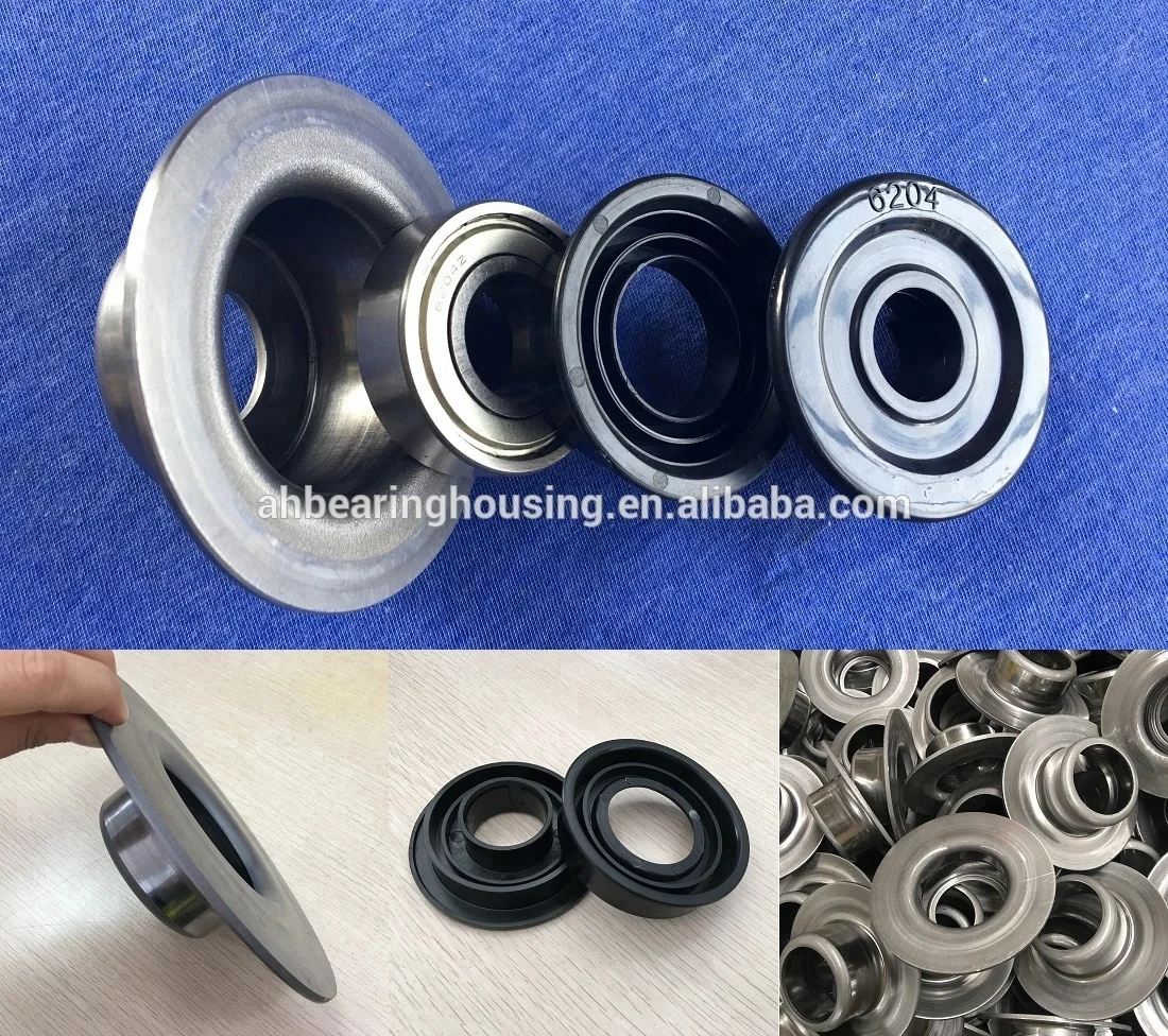 High precision labyrinth seals conveyor roller parts bearing housing for 6307