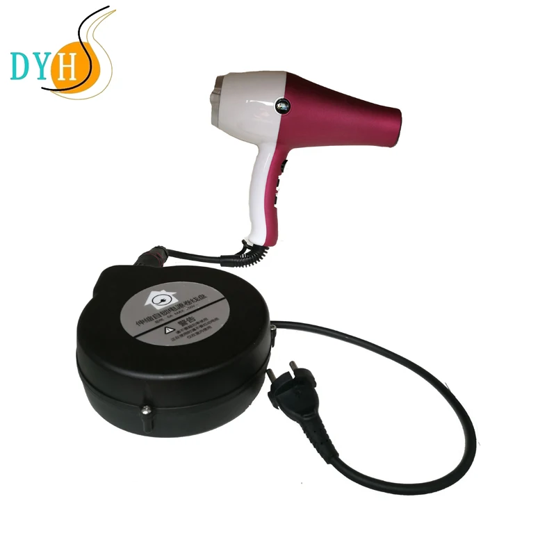 2.5m retracting cable reels Waterproof extension cord reel for hair dryer