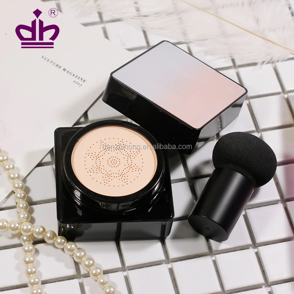 Mushroom puff plastic empty air cushion cc cream case for cosmetic