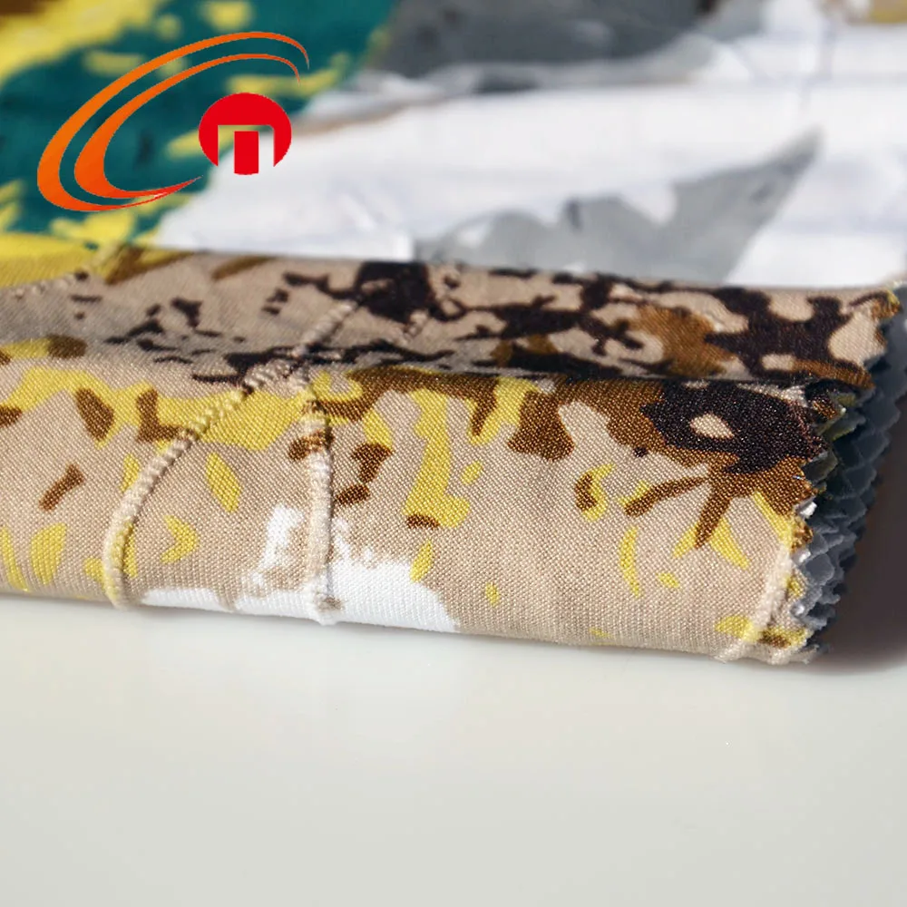 Shaoxing Textile 96%Polyester 4% Spandex  DTY Jacquard Fabric With Flower Print For woman Scarf and Dress
