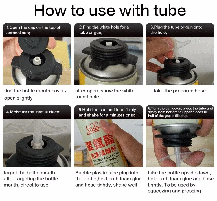 Quality Assured Gap Filling Caulk Fixing PU Foam Adhesive