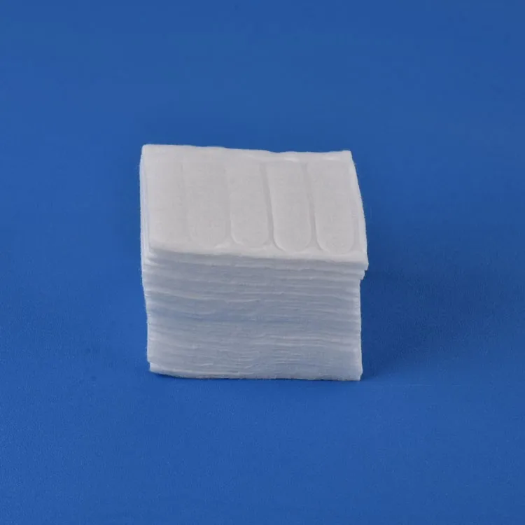 Cotton pad with high absorbent cotton wool pad for skin care square make up cotton pads
