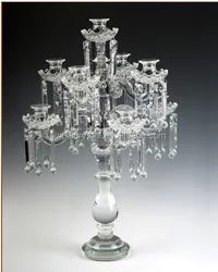 Crystal Candle Holder 9-arms Candle Stand 67cm Tall Wedding Event Candelabra Candle Stick