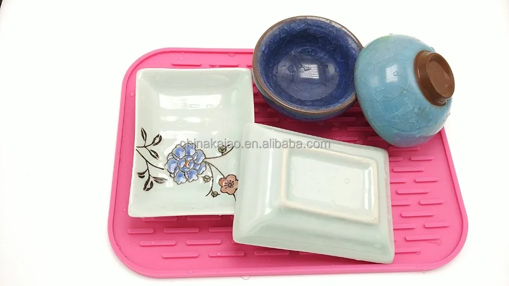 Color Kitchen Accessories Mat Cup Saucer Dish Pot Silicone Coaster