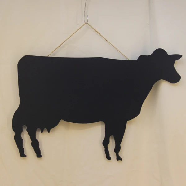 Barn Yard Pig Shaped Chalkboard Decorative Chalk Board Wood Sign