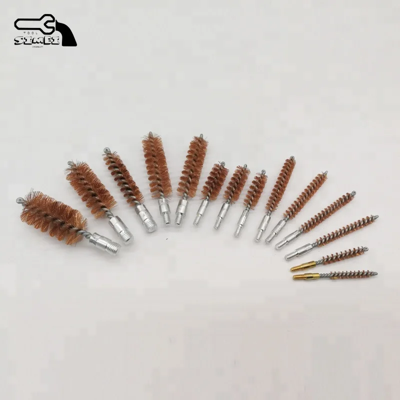 No.1029 Brass Rods 36-Piece Plastic Cased Universal Gun Care Kit Bronze Wire Brush Cotton Mop