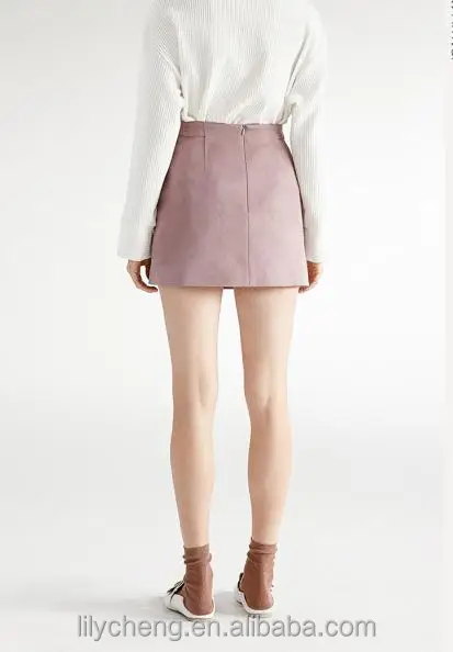 Hot sell plus size 8XL custom wholesale women ladies girls mini skirt suede skirts bandage skirts