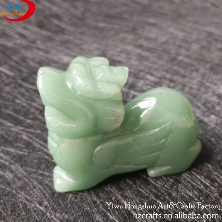 Зеленый нефрит Дракон Статуя оптом rocks украшения ручной работы драконы