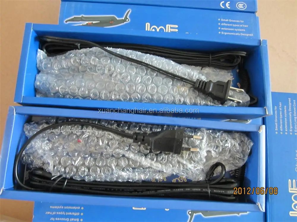 factory price temperature controlled hair connector hair extension iron