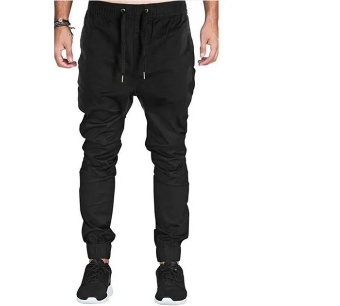 Wholesale Men Twill Chino Cargo Baggy Sweatpants Slim Fit Jogger Pants