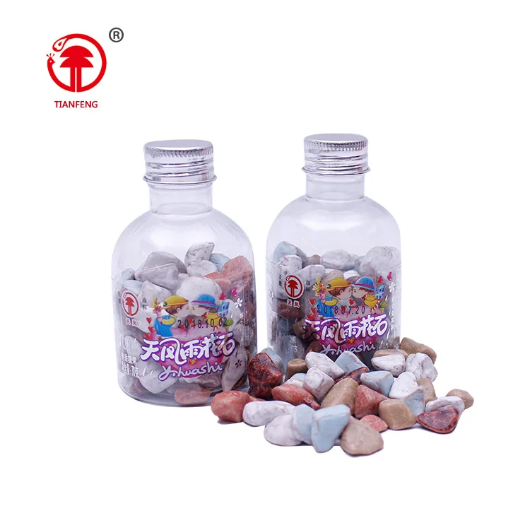 High quality stone chewy candy milk chocolate flavor rock stone candy soft chewy fruit candy