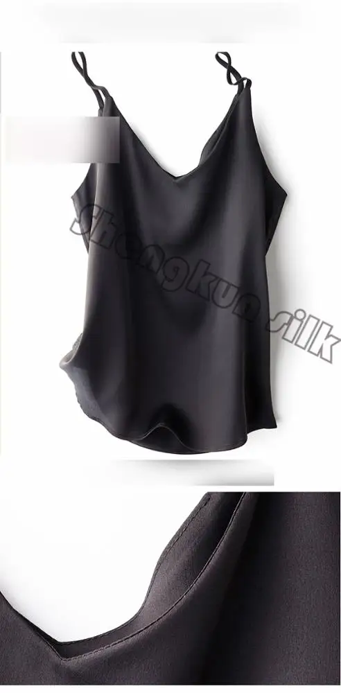 
Republic Sexy Silk Camisole Tops for Women Assorted Color Sizes XS S M L XL pyjamas nuisette sexy 