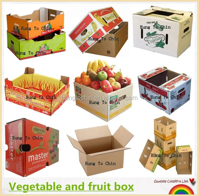 Custom print keep fresh fruit cardboard boxes for sale