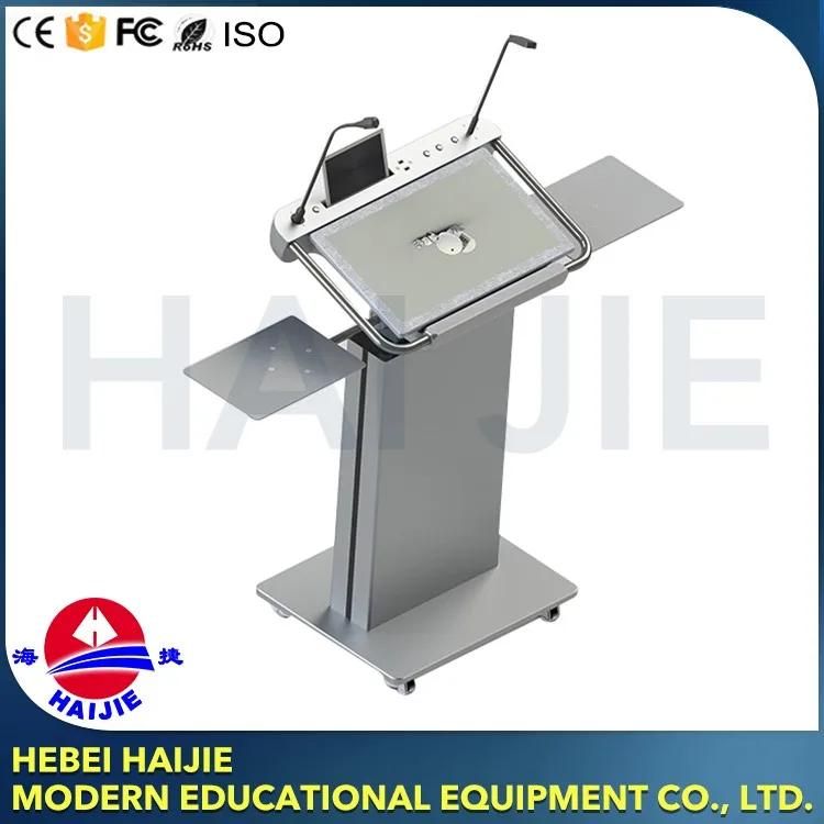 Metal Teacher Steel Multimedia Rostrum Digital Podium