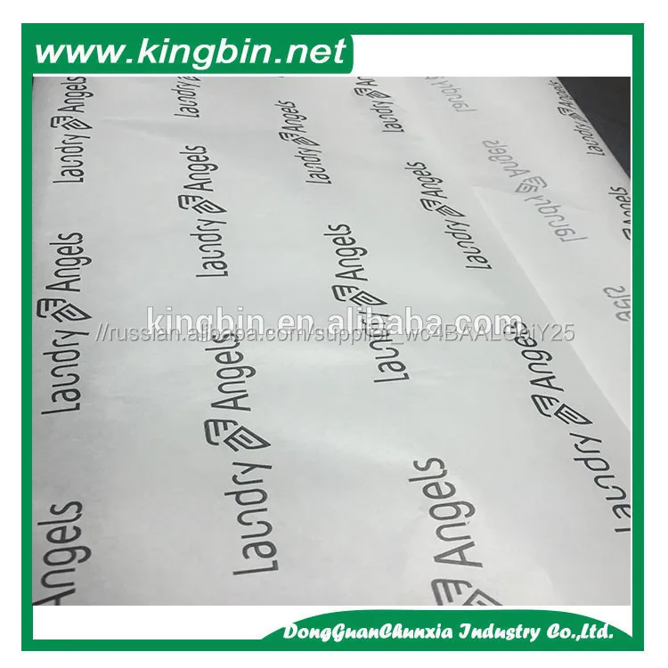 17gsm логотип компании изготовленный на заказ печать белая бумага оберточная ткань для ткани