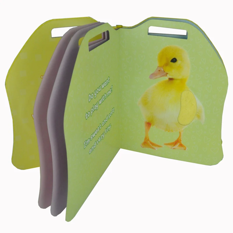 
Child Book With Touch & Feel and Fur customized shape cute high quality wholesale printing touchable 