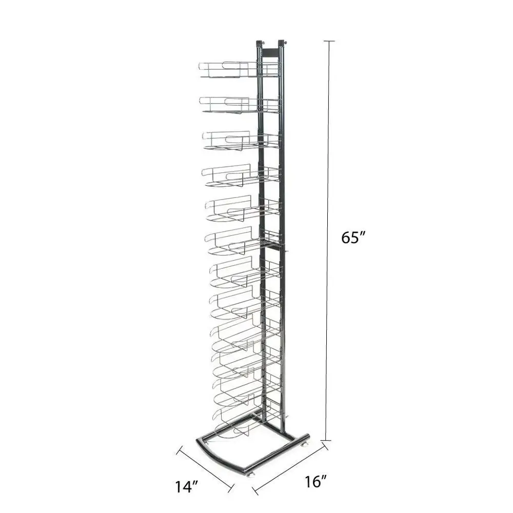 Floor Hat Cap  Display Rack with 12 Pockets