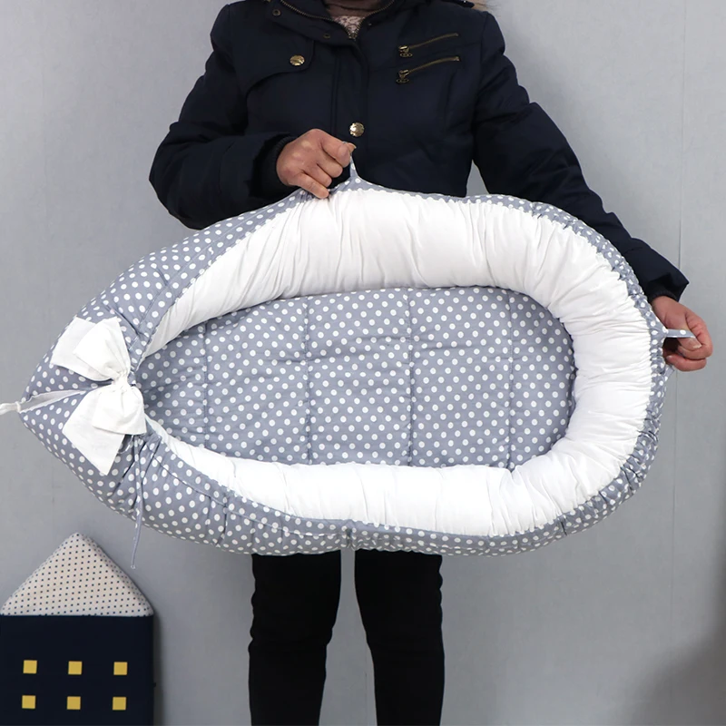 
New style Portable organic cotton Baby nest baby bed baby lounger for infant 