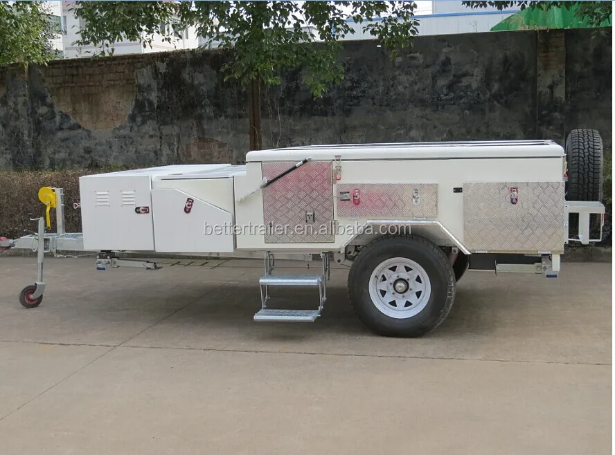 lockable sliding kitchen off road folding caravan trailer