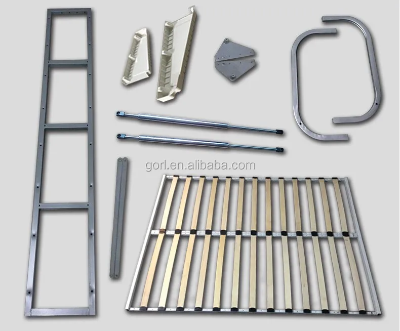 Modern head board folding wall bed murphy bed panels set