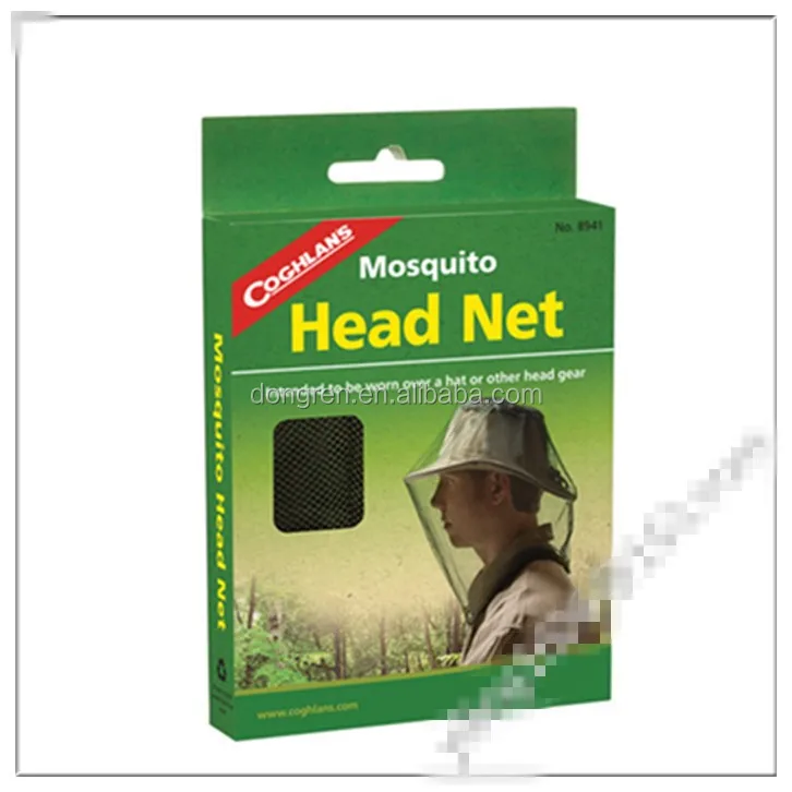100% polyester green mosquito net for head or head net