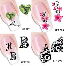 Beauty nail art nails sticker decals women makeup fingernails pegatinas para unas 1281 to 1300 styles