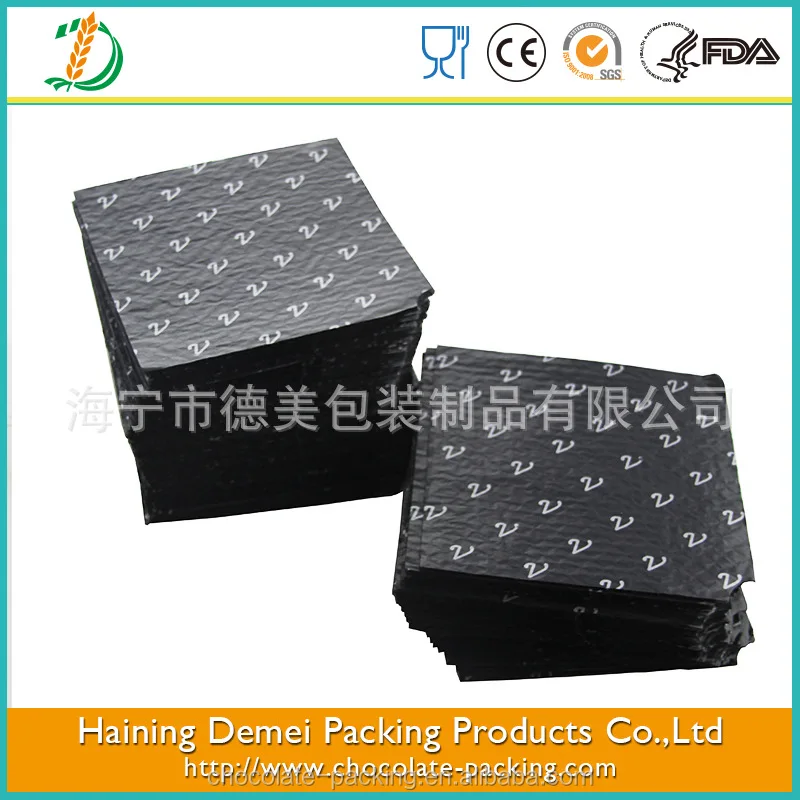 
food grade candy wrapping paper with custom logo printing design chocolate box with cushion pads variety shaped 