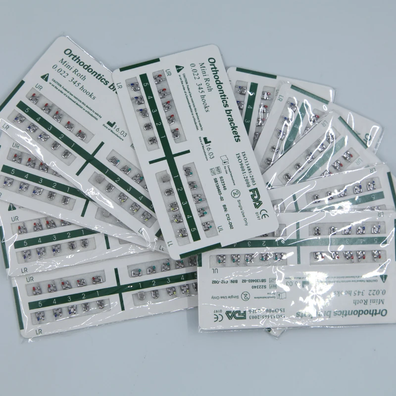 
orthodontic roth mesh base bracket 0.22dental stainless steel brace 