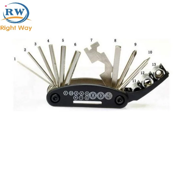 
Foldable bicycle maintenance repair tools bike tool kits tire repair patch 