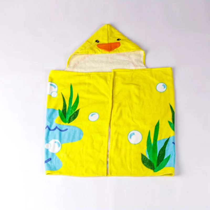 Wholesale customized animal face children towel gauze cartoon baby bath towel