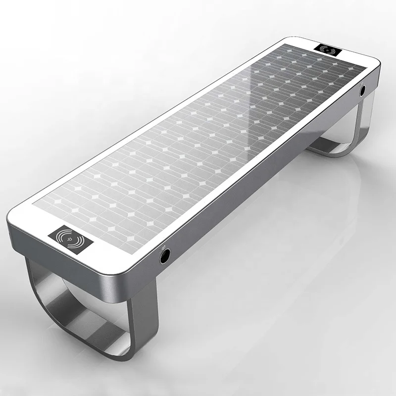 Factory Directly Selling Outdoor Smart Solar Energy Products Metal Bench for Wireless Charging