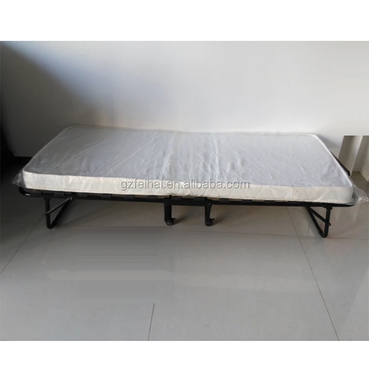Hotel folding bed chop bed with sponge mattress HGJ3107