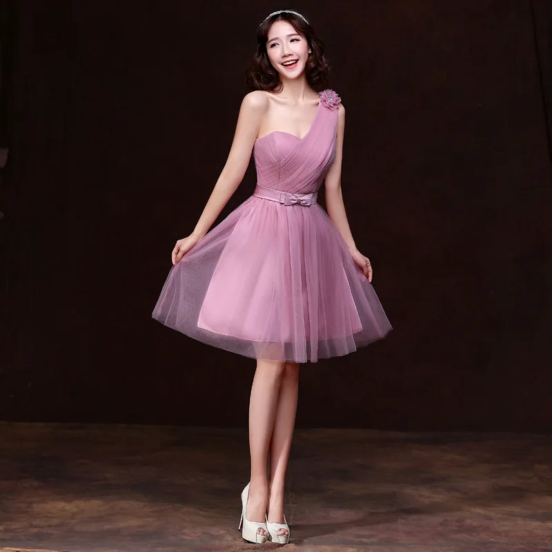 
ZH1105L High quality bridesmaid dress knee length prom dress evening dress for women 