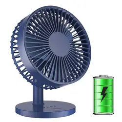 USB Desk Fan with Night Breathing Light, Air Circulator Desk Fan 90 Degree Rotation Portable Foldable Fan for Home, Office