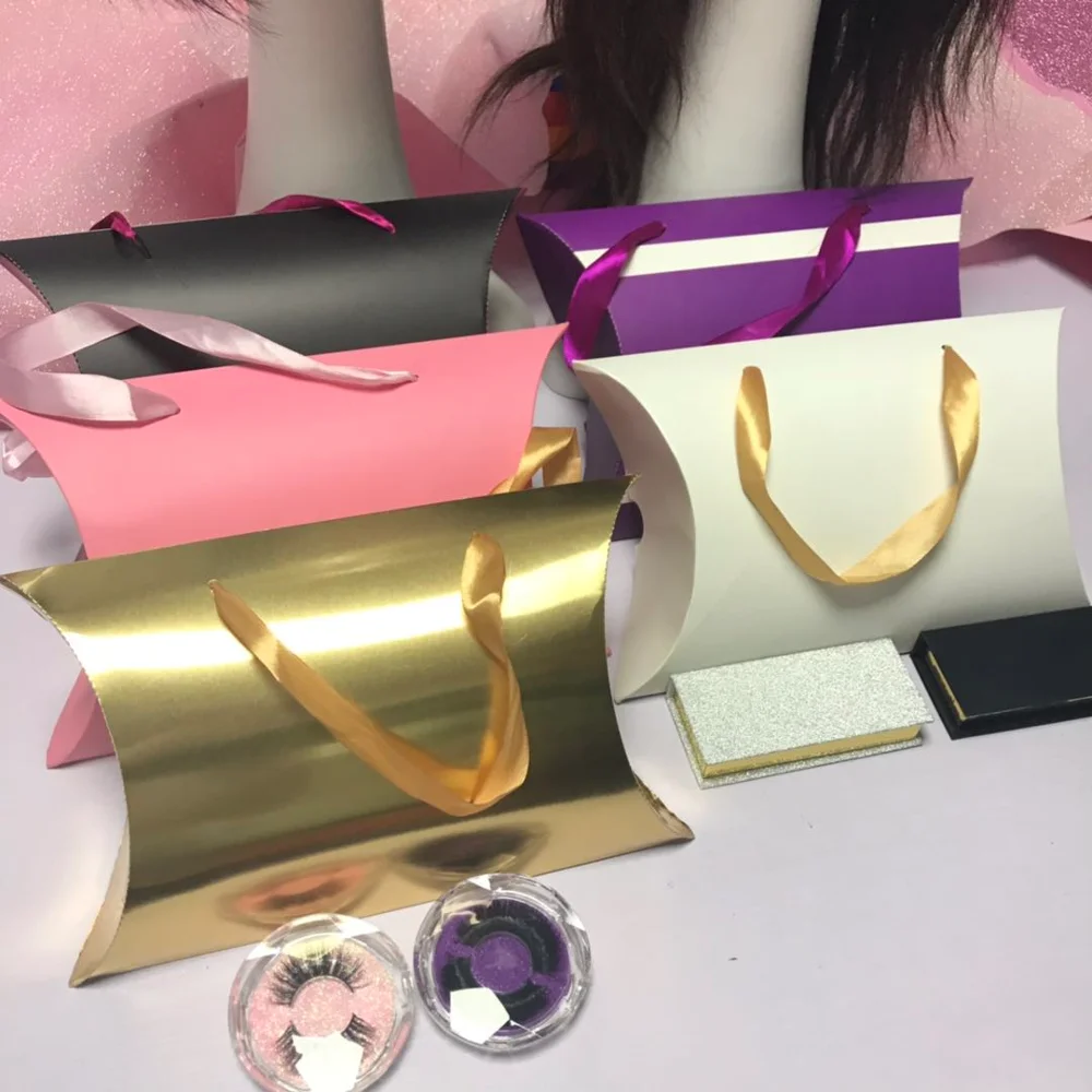 wholesale hair packaging boxes pillow hair bags hair extension bag with custom logo