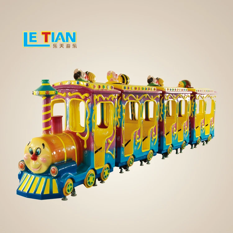 Outdoor Amusement Park Equipment Kids Electric Track Trains For Sale