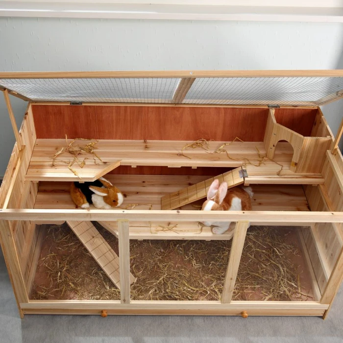 Wooden Pet Small Animal Bunny House Hamster Cage