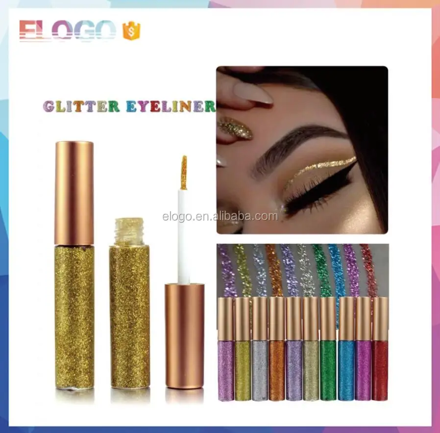 
Hot makeup products shiny liquid glitter eyeshadow eye liner makeup waterproof glitter liquid eyeshadow eyeliner 