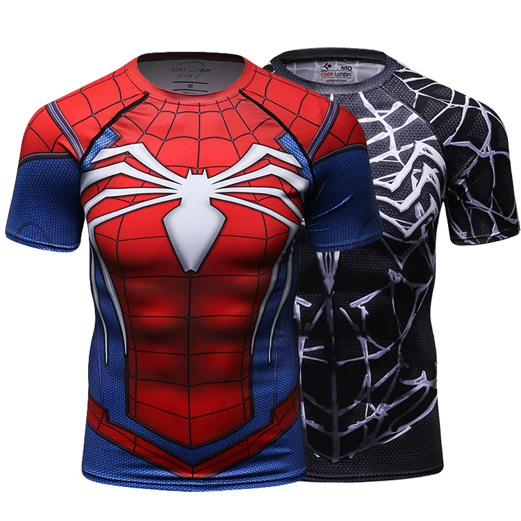 New Movie Superhero Clothing Men Sports 3d print Sports T Shirrs