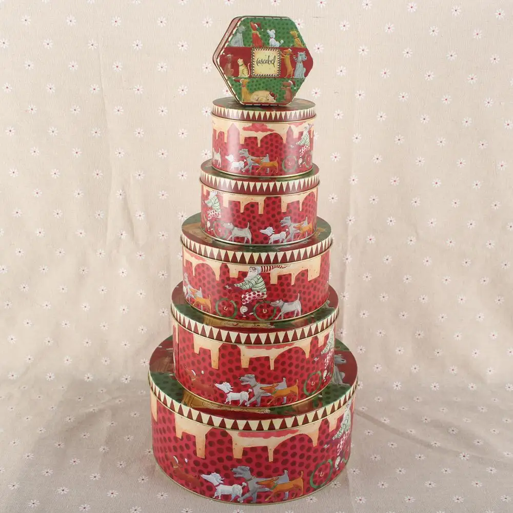 Hot Sale Oem Custom High Quality Metal Stylish Cookie Candy Personalized Tin Box