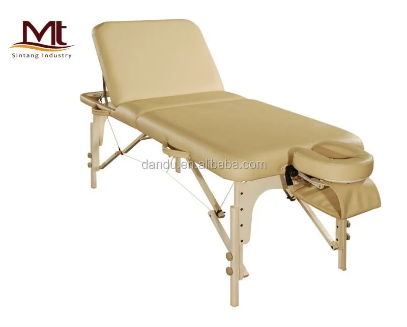 Mt Luban-Nadine Factory Custom 2 Section Backrest Milking Wooden Folding Adjust Luxury Spa bed Massage Table Tattoo Bed