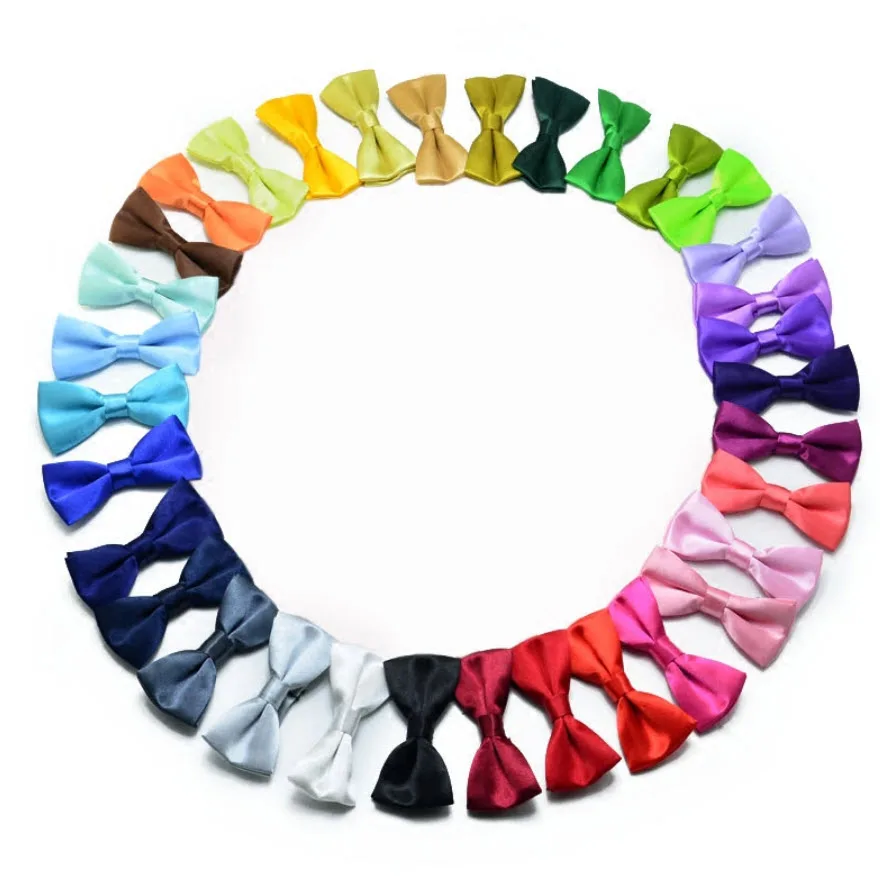 Детские галстуки-бабочки детские галстуки однотонные для мальчиков и девочек