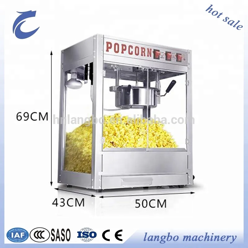 Easy to Use Commercial Automatic Snack Making Machine Corn Popcorn Maker