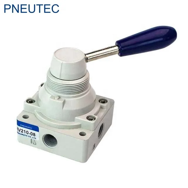 PNEUTEC 4HV TSV Series TSV400 4 way aluminum pneumatic manual hand Operating air switch valve