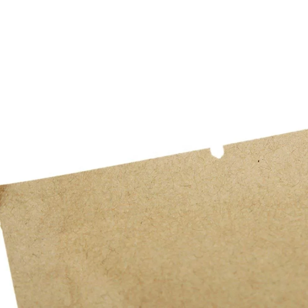 Natural Reusable Biodegradable Kraft Paper Foil Lined Heat Seal 3 side Flat Pouch Coffee Bag