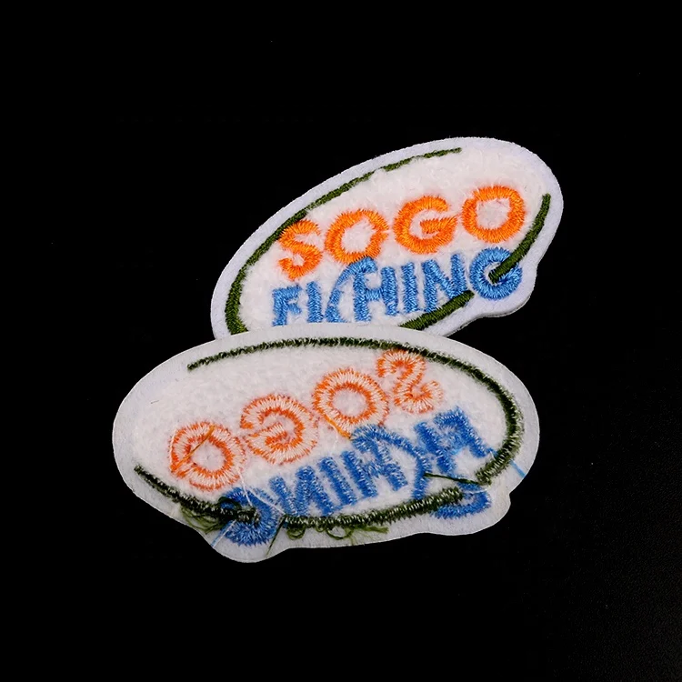 No Minimum Order Quantity Cheap Personalized Easter Custom Felt Background Embroidery Chenille Patches for Uniforms