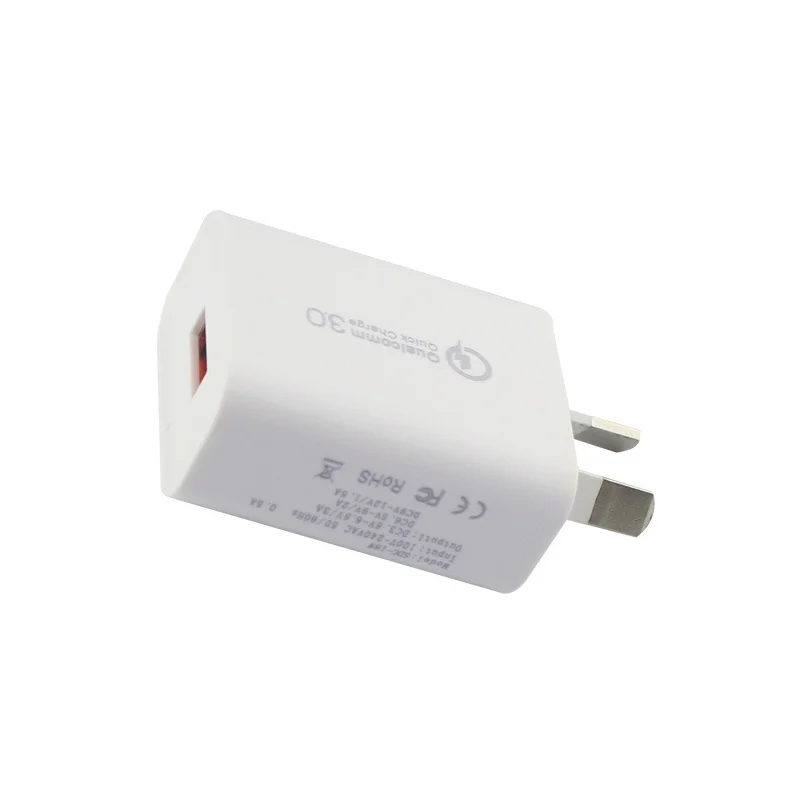 
Super Sep. Sale Universal Phones Powerful Qualcomm QC3.0 Super Fast Charging AU Standard Plug Single USB Wall Charger 